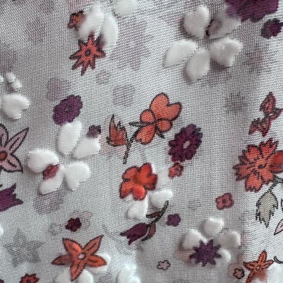 Floral print burnout velvet maxi skirt - Picture 8 of 8